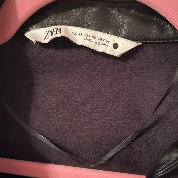 zara fitted leather top/jacket - Picture 3 of 3